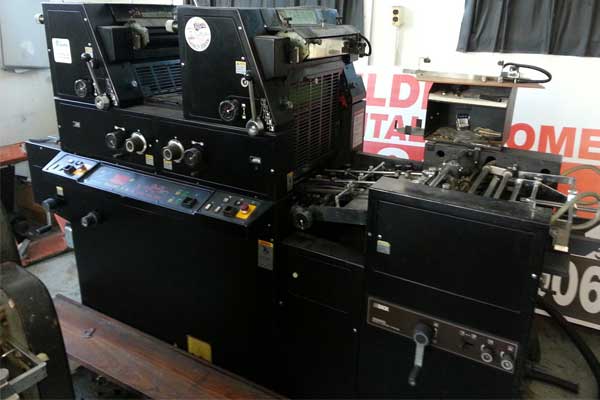 2 color offset press